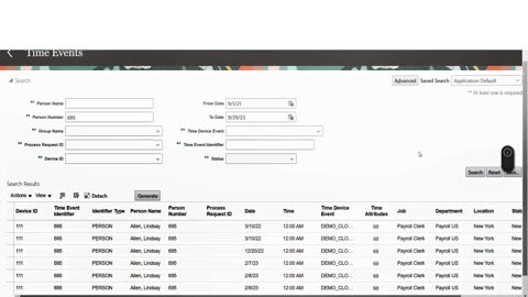 Biometric Devices to OTL Timecard Integration with eZintegrations