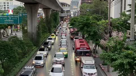 video vehicles driving on roadway