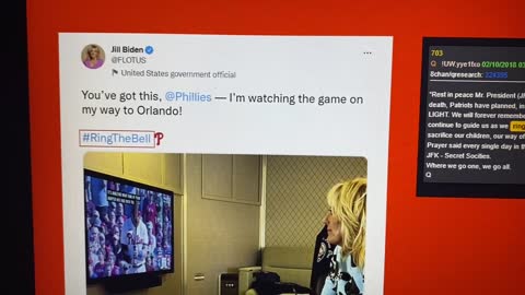 Is Jill Biden referencing Q?