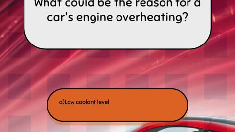 Part 7 Intermediate Car Engine Quiz Question