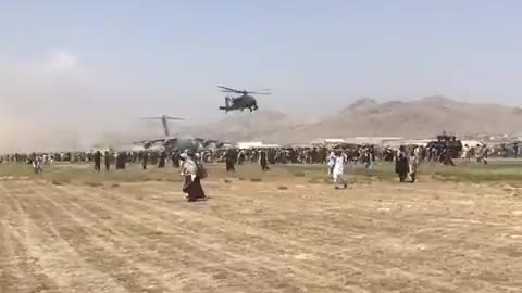 U.S. Apache Helicopters Needed to Clear Runway of Desperate Afghans Fleeing in Terror