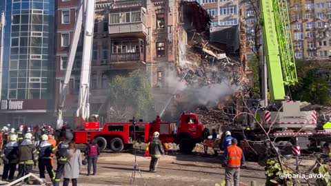 At least four dead following attack on residential building in Kyiv