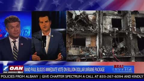 Matt Gaetz expresses concern that our taxpayer dollars are being sent to the Azov Batallion: