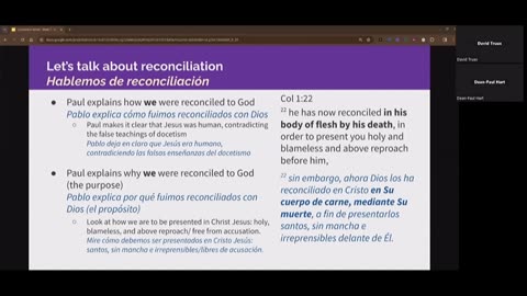 Let's Talk About Reconciliation (Colossians) - 2/25/2024