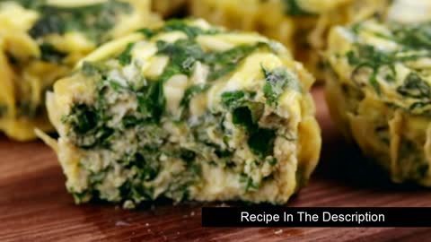 Keto Recipes - Spinach and Cheese Egg Bites