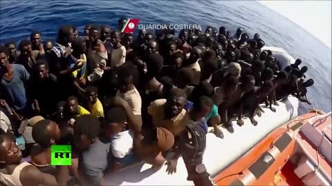 Migrants boat capsizees in Mediterranean sea again