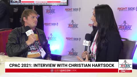 Interview with Christian Hartsock at CPAC 2021 in Dallas 7/11/21