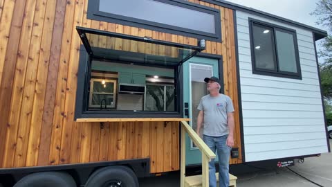 36 foot Tiny Home on Wheels w/ 3 Stand-up Bedrooms & Off-Grid Utilities