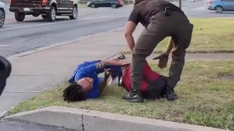 Woman caught stealing gets stopped by security guard