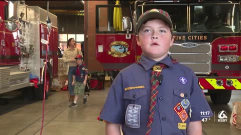 Cub Scouts collect donations for Season of Hope