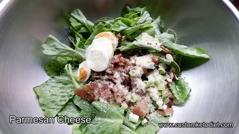 CustomKeto Diet Recipes - Keto Bacon Salad with Ranch Dressing & Keto Simple Pumpkin Soup