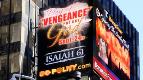 September 24, 2022, LIVE TimesSquare, GOD's DAY of Vengeance - Isaiah 61, Bo Polny, Lois Vogel-Sharp