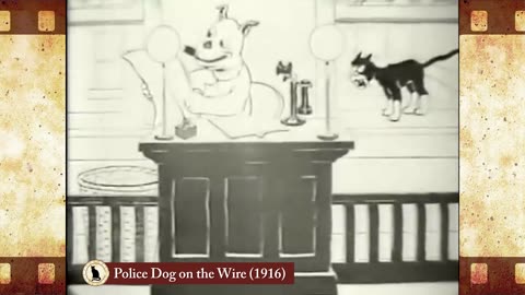 Police Dog on the Wire (1916) 🐱 Cat Movies 🎥🐈