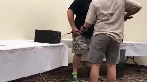 Snake Handler Training Packs a Surprise