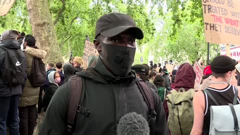 London protesters voice their support for anti-racism protests