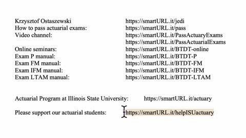 Exam LTAM exercise for October 23, 2021