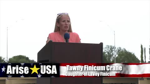 Tawny Finicum Crane speak to the work of her father Lavoy Finicum