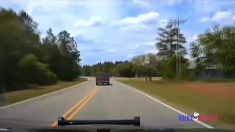 Dashcam Shows Police Chase Ends With Crash Into Tree