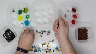 Sorting Lego 1x1 Round Bricks