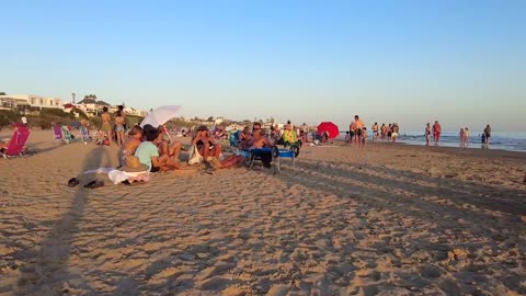 WALK Brazil Beach at La Barra de Maldonado 4K video