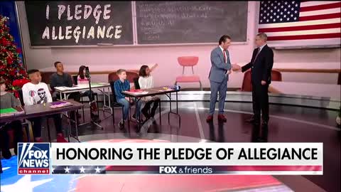 "Fox & Friends" hosts honor the Pledge of Allegiance