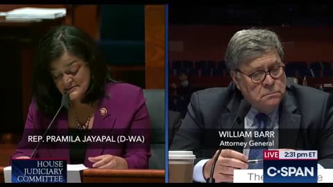 Rep. Jayapal To Bill Barr: "I'm Starting To Lose My Temper"