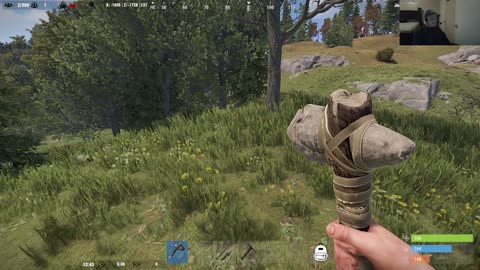Rust Day 1.5 Surviving on a PVP Server