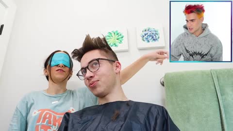 Hairdresser Reacts To Blindfold Haircuts