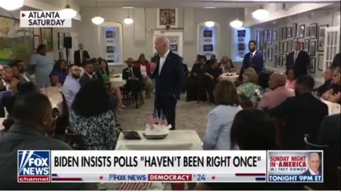 LoL. Biden says the polls have been wrong.