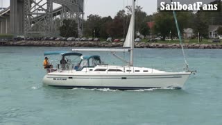Bluechip Sailboat Light Cruise Under Bluewater Bridges In Great Lakes
