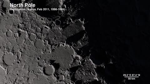 Tour of the moon in 4k