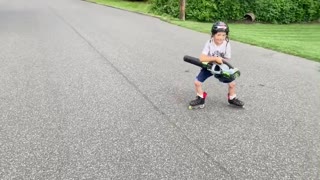 Skating is Better when Propelled by a Leaf Blower