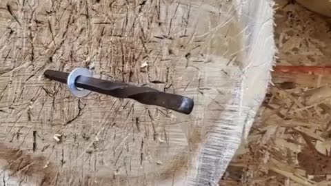 Pinning a Half Inch Washer with a Throwing Spike