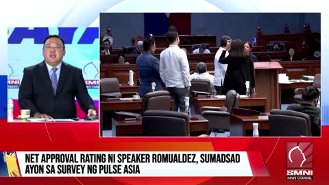 Net approval rating ni Speaker Romualdez, sumadsad