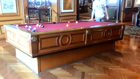 Self Leveling Pool Table On A Cruise Ship!