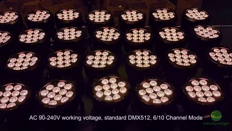 DMX512 12*18W 6in1 LED Par Light