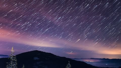 Time-lapse of an awesome star shower