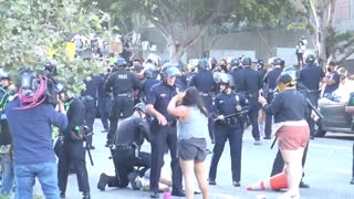 Protester Tackled an Officer at BLM Protest in Los Angeles on July 25th