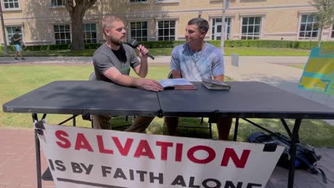 College Student Challenged to Change his mind on Salvation by Faith Alone Prove Me Wrong