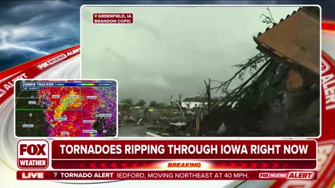 Widespread, major damage reported in Greenfield, Iowa, after a tornado directly