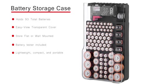 Battery Storage Organizer and Case By The Battery Organizer