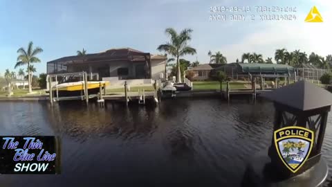 Warrant Suspect SWIMS From Police. Welcome to Florida