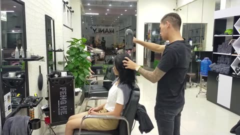 Relax with a beautiful young girl at Manly Hair Salon