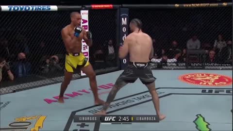 Shane Burgos vs Edson Barboza full fight highlights at UFC 262
