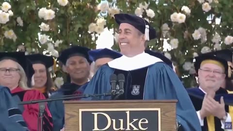 Jerry Seinfeld owns woke college kids in fearless Duke commencement speech