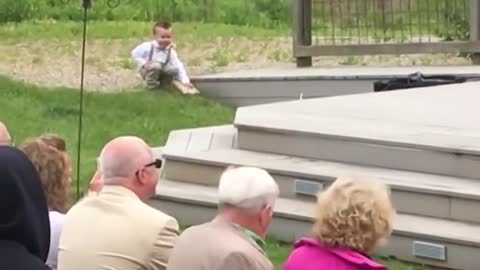 Kids add some comedy to a wedding!