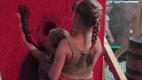 Older Sister Pushes Little Sister Little Bit Harder than She Was Supposed To