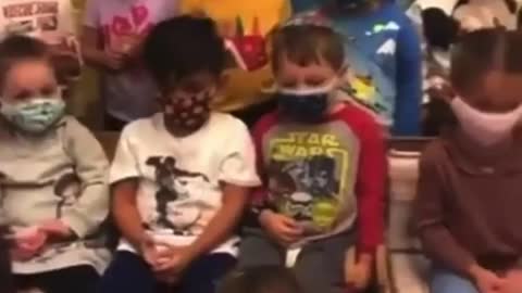 Children indoctrinated to wear mask