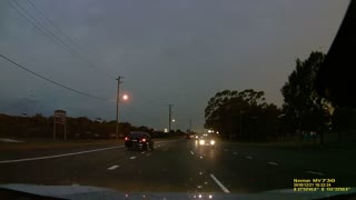 Lightning Storm Caught with Dashcam