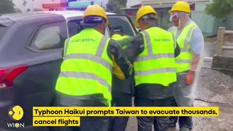 Typhoon Haikui prompts Taiwan to evacuate thousands, cancel flights | WION Originals